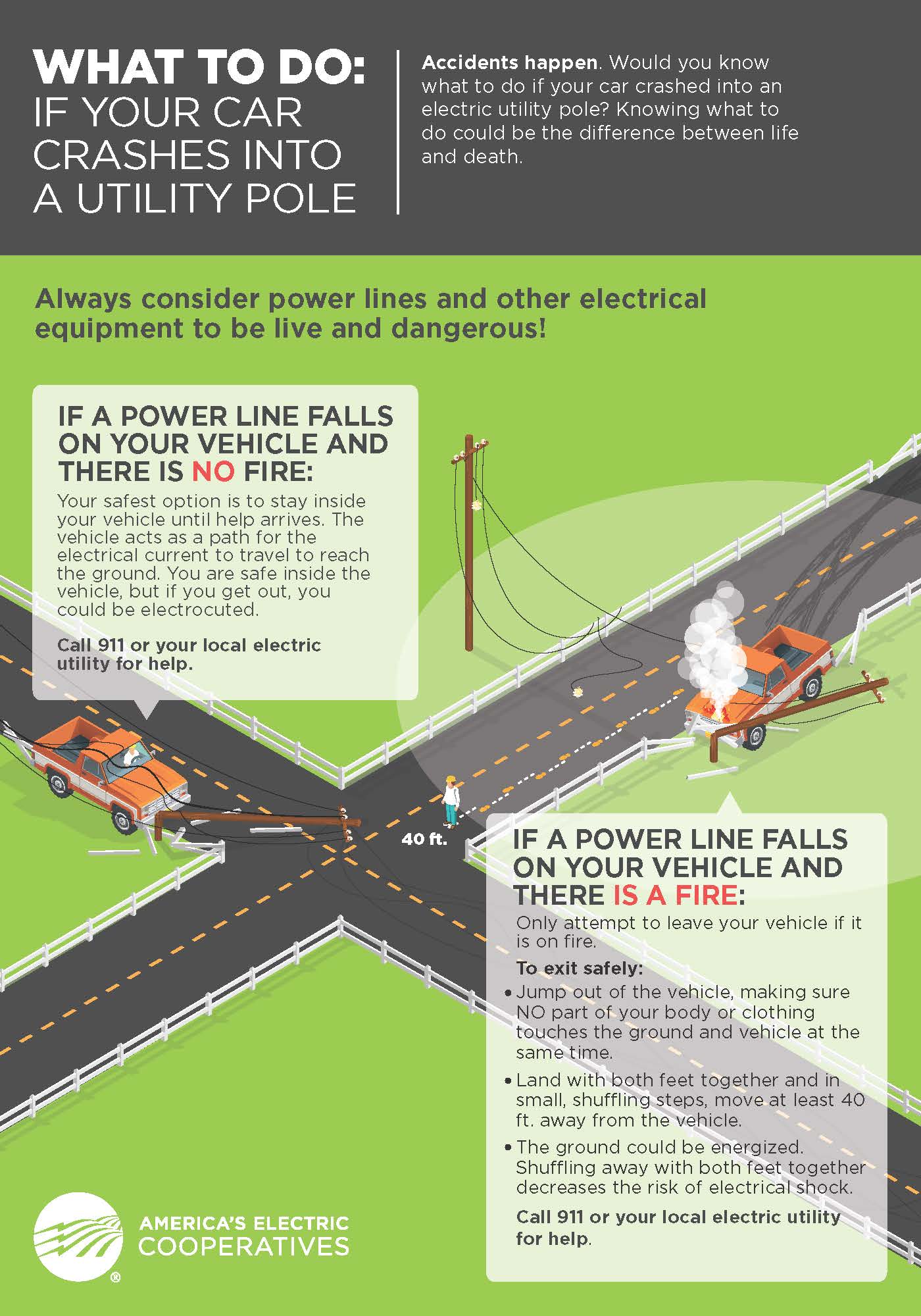 Vehicle Pole Collision Graphic