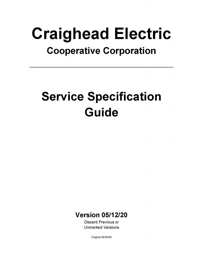 Front Cover Of All Meter Specification Sheets