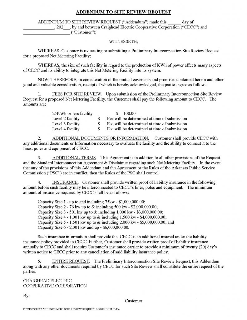 Net Metering – Craighead Electric Cooperative, Inc.