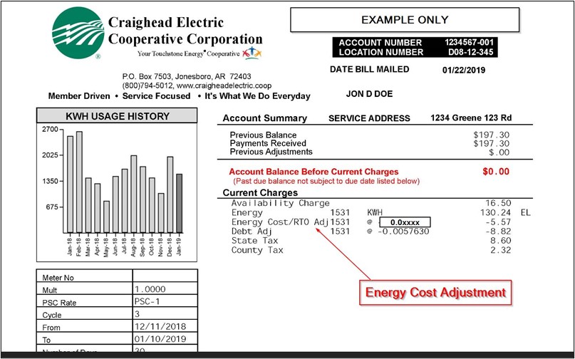 You are currently viewing Energy Cost Adjustment to be spread out over nine electric bills