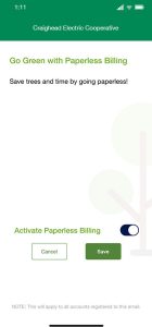 Smart Hub Screenshot paperless billing